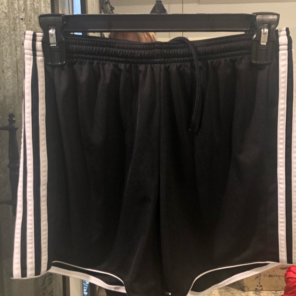 Black adidas shorts